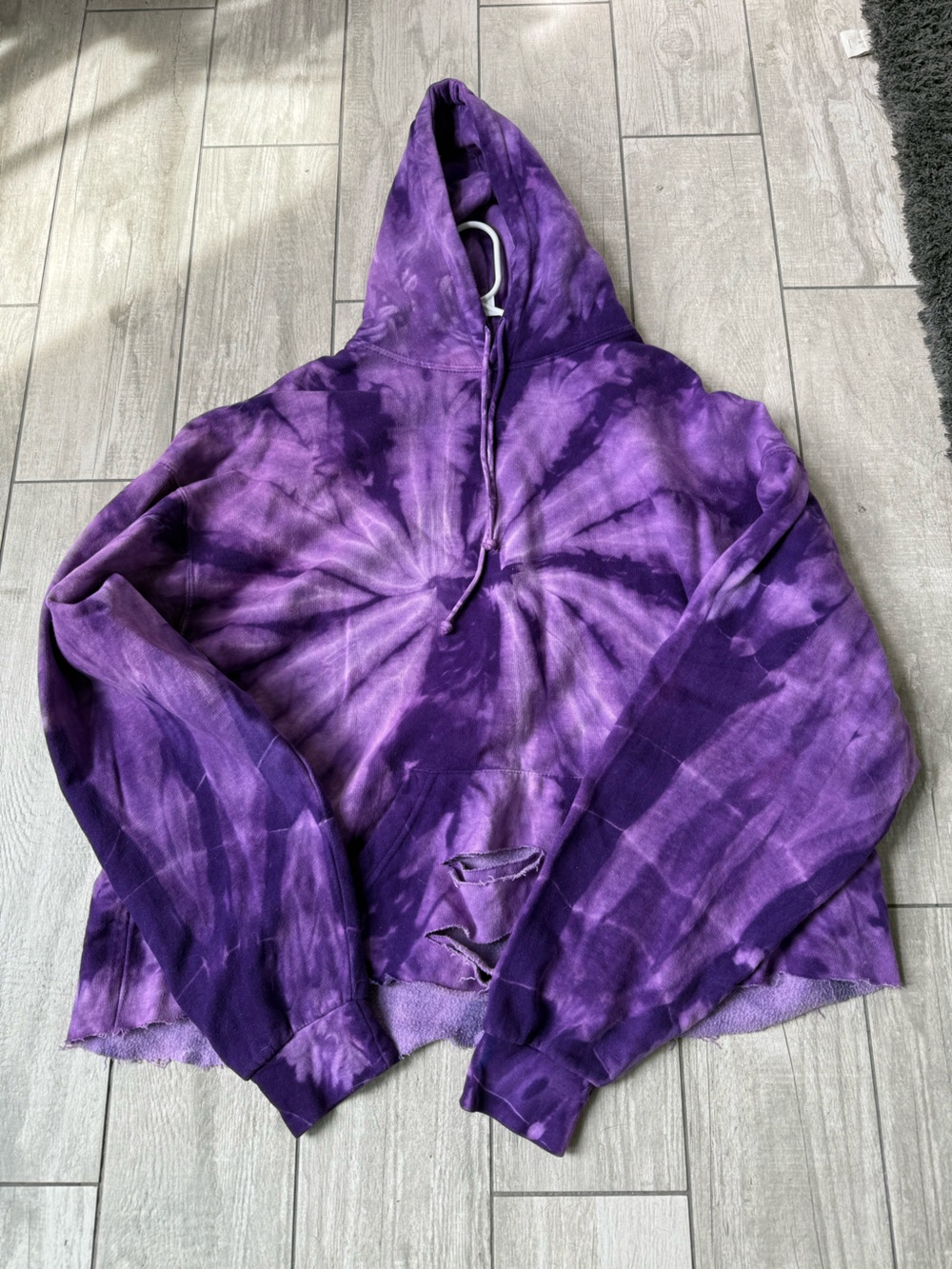 Purple Tie-Dye Hoodie